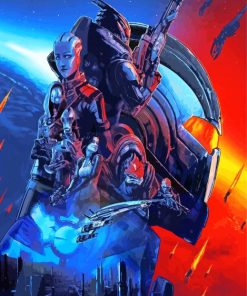 Video Game Mass Effect paint by numbers