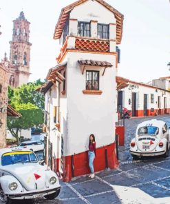 Aesthetic Taxco Mexico paint by numbers