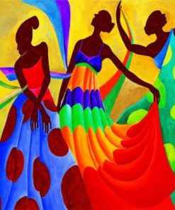 African Dancers Paint By Numbers