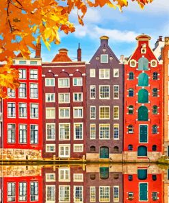 Amsterdam Buildings painting by numbers