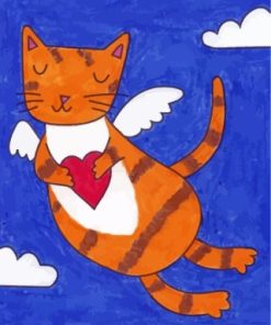 Angel Cat paint by numbers