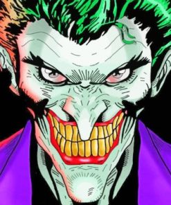 Angry Joker painnt by numbers