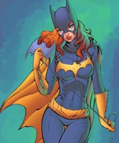 Batgirl Superhero paint by numbers