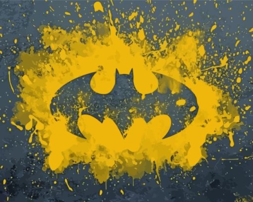 Batman Logo paint by numbers