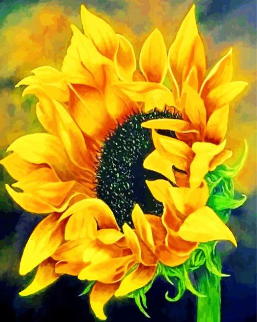 Blooming Sunflower paint by numbers