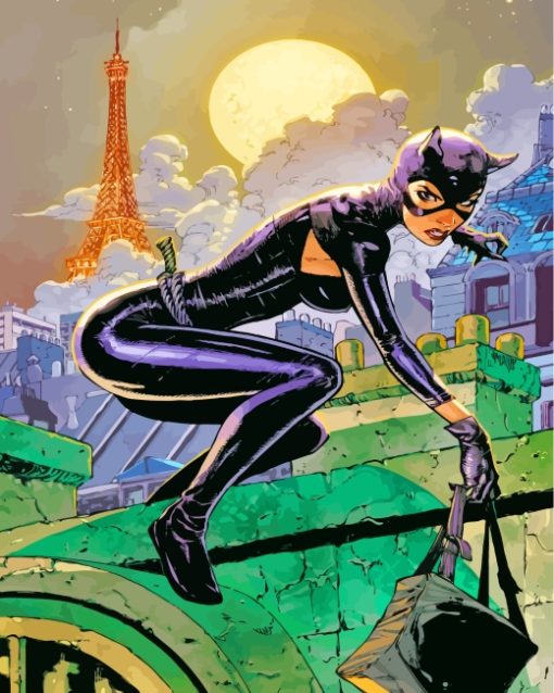 Catwoman paint by numbers