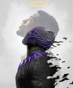 Chadwick Boseman Black Panther paint by numbers