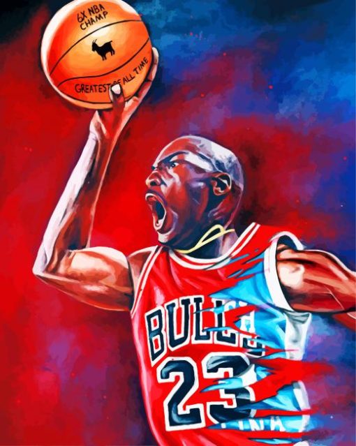 Michael Jordan The Goat paint by numbers