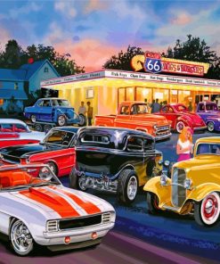 Classic Cars paint by numbers