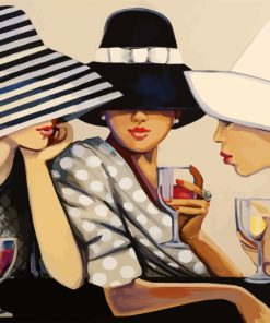 Classy Ladies In Hat paint by numbers