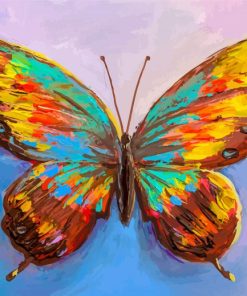 Colorful Butterfly Art paint by numbers