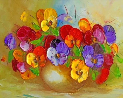 Colorful Flowers Paint By Numbers