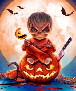 Creepy Sam Trick R Treat Paint By Numbers