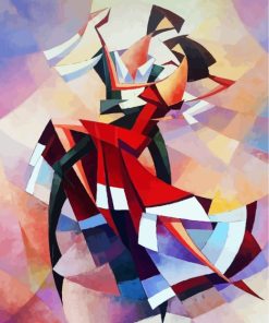 Cubism Flamenco Dancers paint by numbers