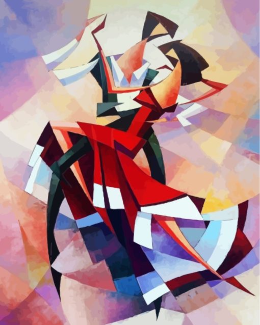 Cubism Flamenco Dancers paint by numbers