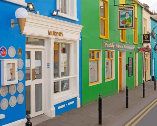 Murphys Ice Cream Store Dingle Town Paint By Numbers