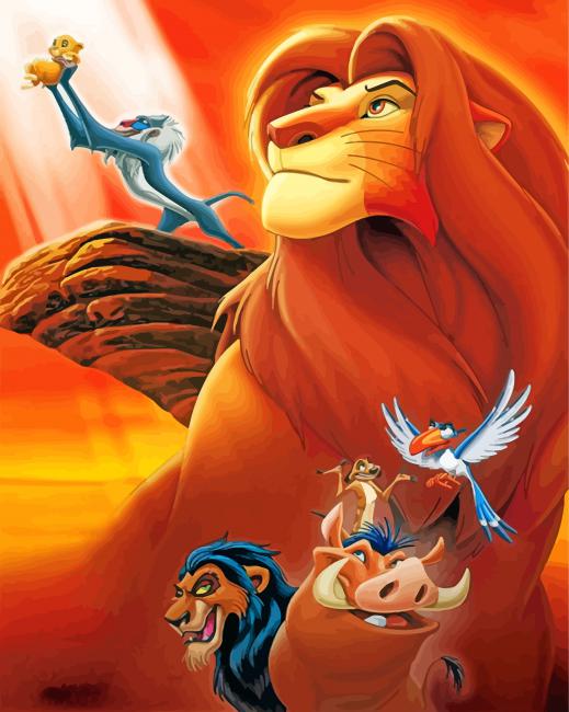 Disney Lion King Paint By Numbers