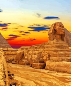 Egypt Pyramids paint by numbers