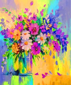 Flowers In A Vase Paint By Numbers