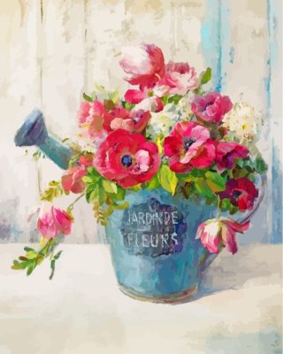 Flowers Vase Paint By Numbers