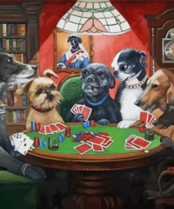 Gambling Dogs Paint By Numbers