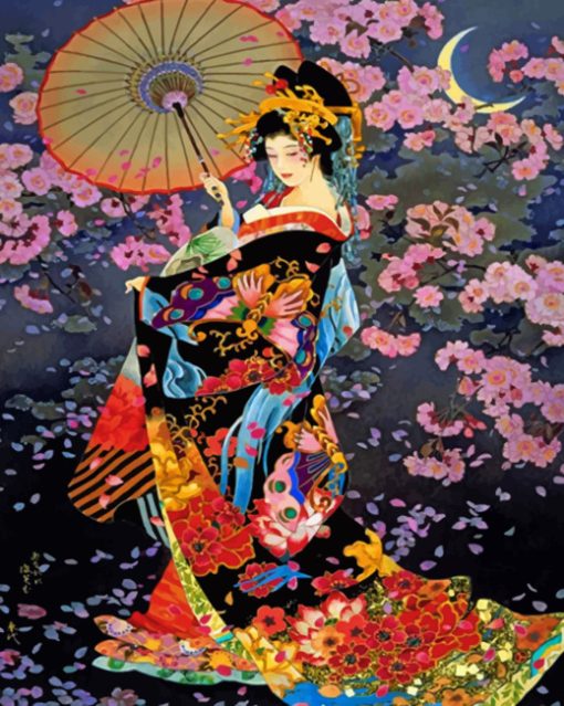 Japanese Classic Woman Paint By Numbers