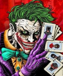 Joker Comic paint by numbers