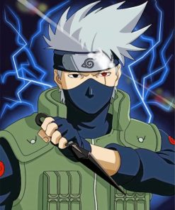 Kakashi Hatake Naruto Paint By Numbers