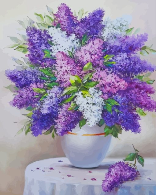 Lilac Vase paint by numbers