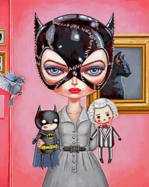 Little Catwoman paint by numbers