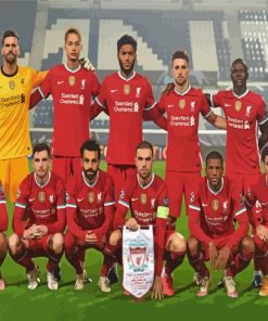 Liverpool Football Team paint by numbers