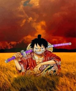 Luffy One Piece paint by numbers