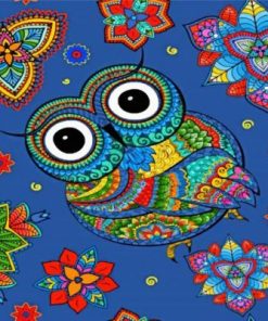 Mandala Owl Art paint by numbers