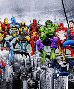 Marvel Superheroes paint by numbers