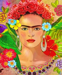 Mexican Frida Art paint by numbers