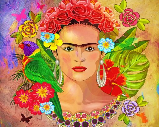 Mexican Frida Art paint by numbers