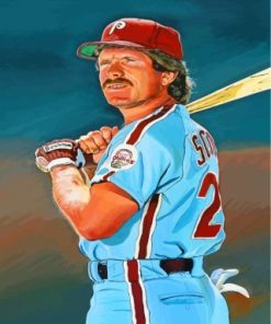 Mike Schmidt paint by numbers