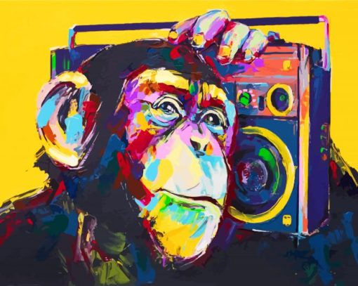 Monkey Art Paint By Numbers