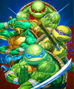 Ninja Turtles Heroes paint by numbers