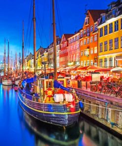 Nyhavn Canal Denmark Paint By Numbers