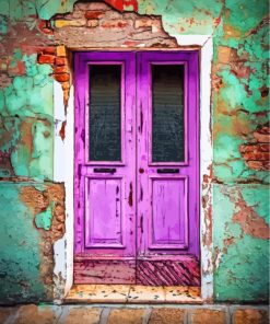 Old Purple Door paint by numbers