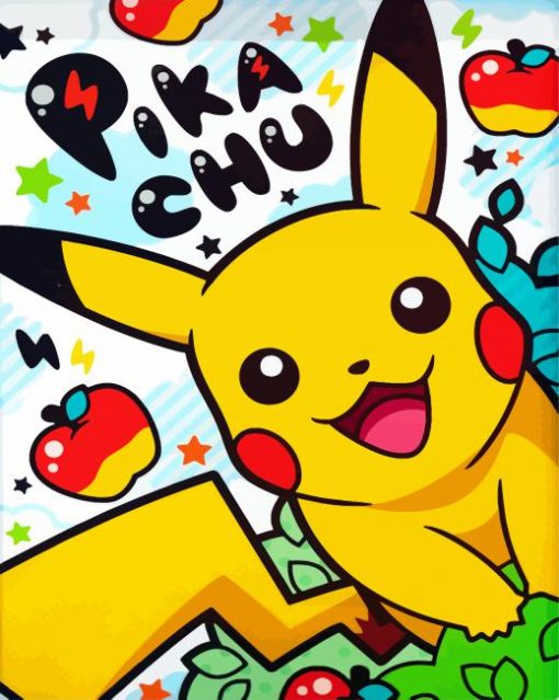 Pikachu paint by numbers