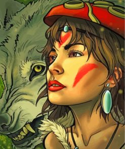 Princess Mononoke paint by numbers