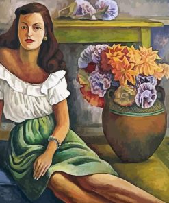 Retrato De Mujer Diego Rivera paint by numbers