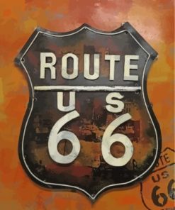 Route 66 Paint By Numbers