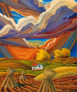 Southwest Landscape painting by numbers