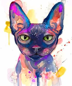 Sphinx Cat Art paint by numbers