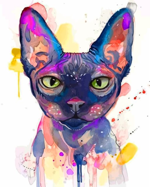 Sphinx Cat Art paint by numbers