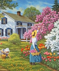 Spring Country Life paint by numbers