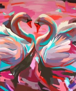 Swans Birds Art Paint By Numbers